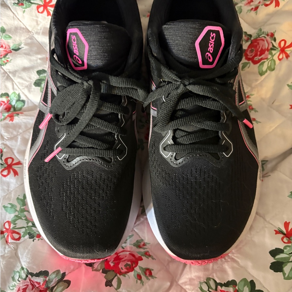 ASICS Women's Athletic Shoes in Black and Pink, Gel Kayano